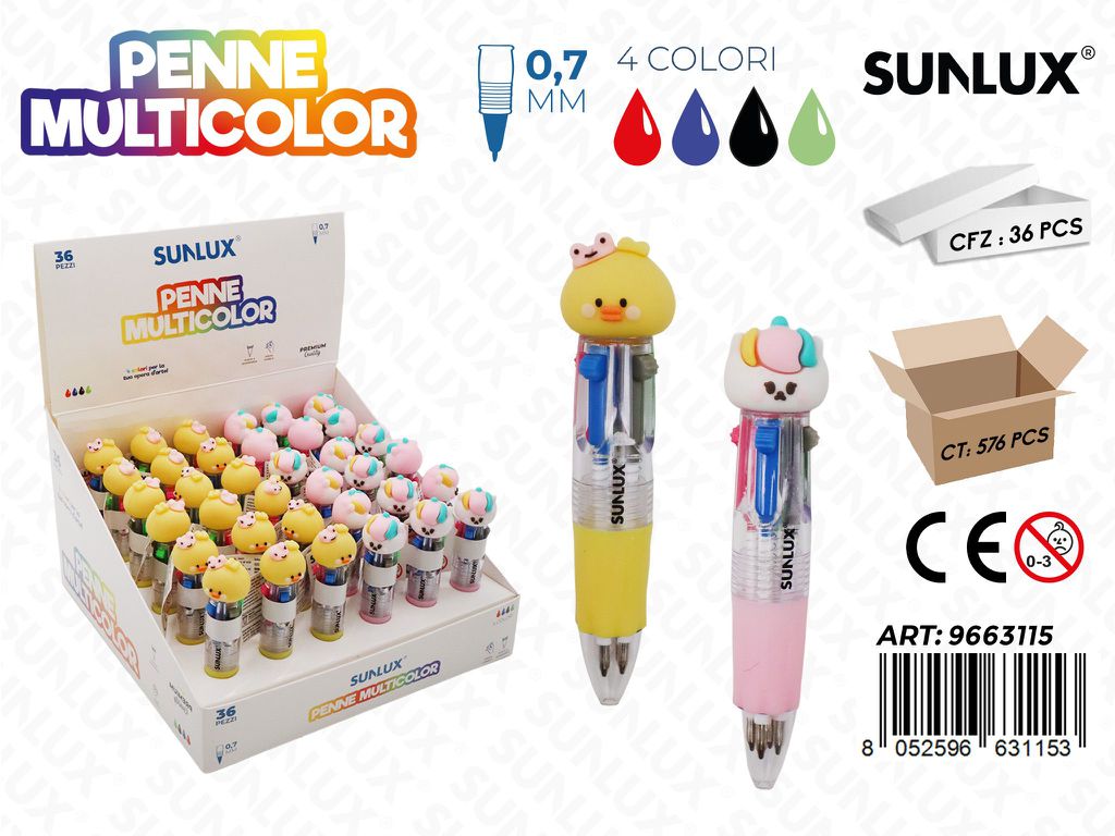 Esp. Penne Multicolor 0.7Mm 10Cm