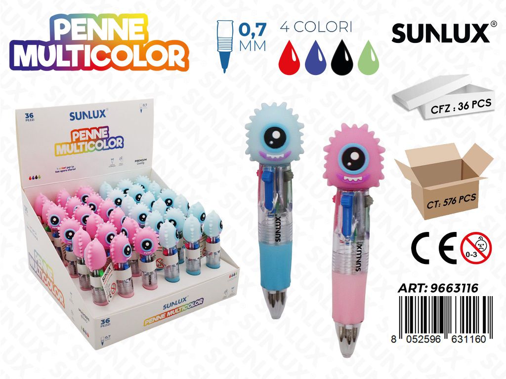 Esp. Penne Multicolor 0.7Mm 10Cm