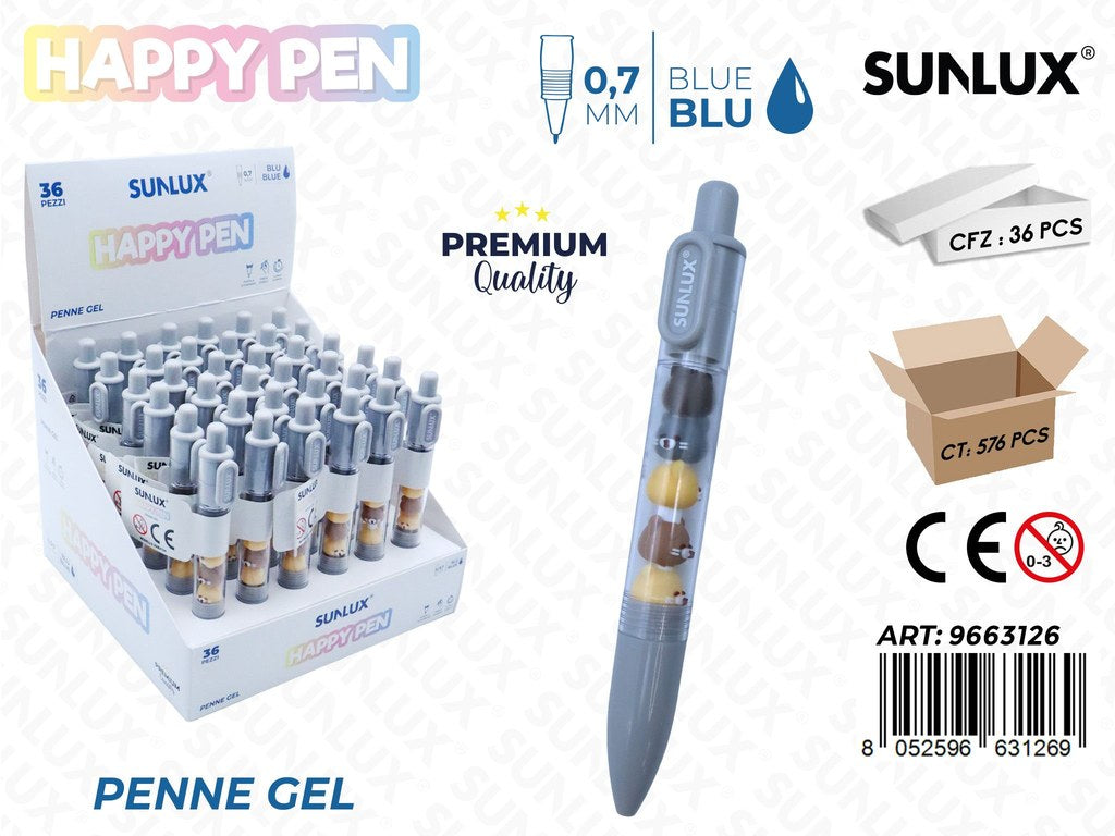 Esp. Happy Pen Gel Blu 0.7Mm