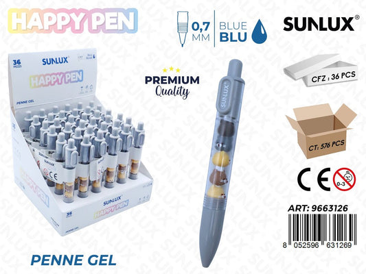 Esp. Happy Pen Gel Blu 0.7Mm