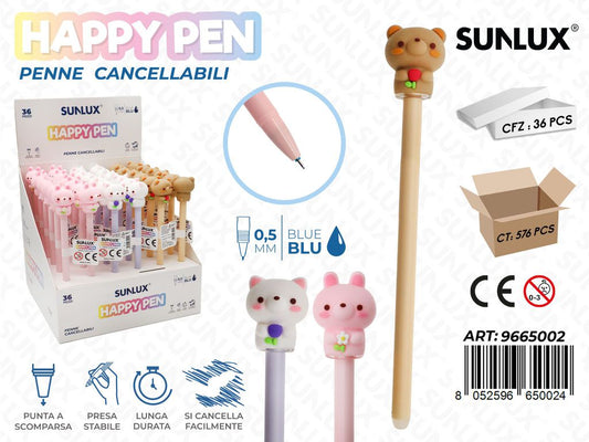 Happy Pen Penne Cancell. Blu 0.5Mm