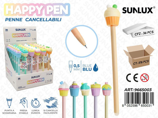Happy Pen Penne Cancell. Blu 0.5Mm