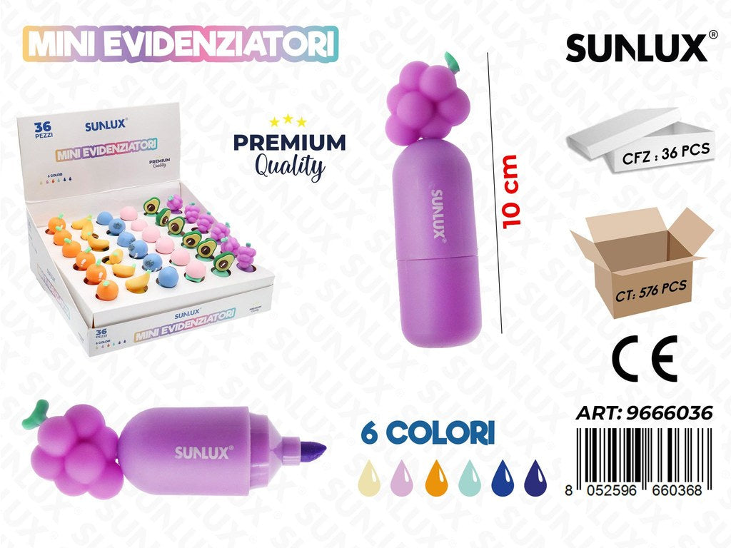 Mini Evidenzatori Multicolor 10Cm