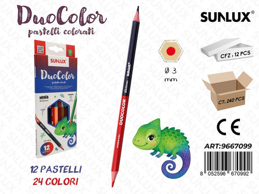 Pastelli Duocolor 12PCS 24COL. 3MM