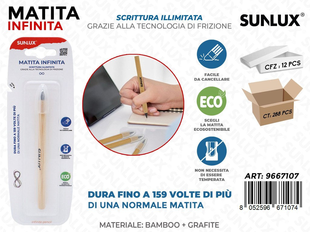 Sunlux Matita Infinita in Bamboo