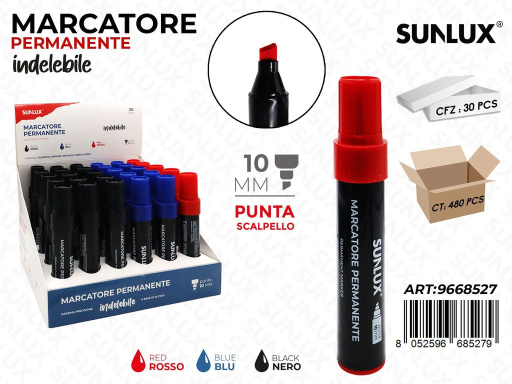 Sunlux Esp. Marcatore Perman. Indel. Ass. 10MM /
