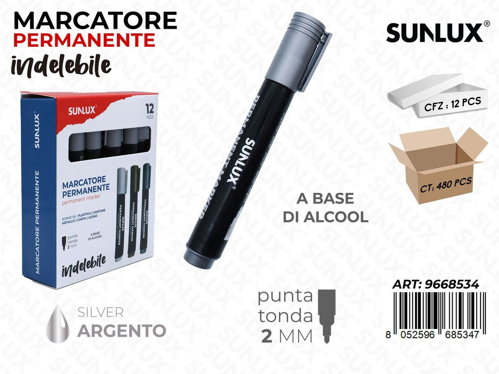 Sunlux Marcatore Perman. Indel. Arg. 2MM