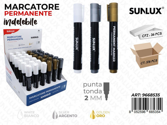 Sunlux Esp.marcatore Perman. Indel. Ass. 2MM