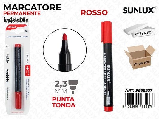 Sunlux Marcatore Perman. Indel. Rosso 2.3MM