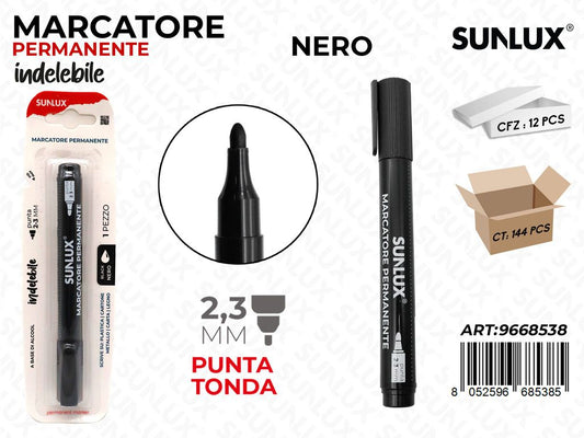 Sunlux Marcatore Perman. Indel. Nero 2.3MM