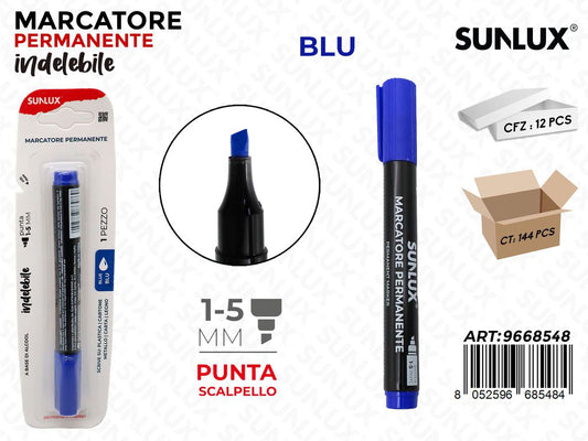 Sunlux Marcatore Perman. Indel. Blu 1-5MM