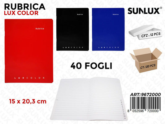 Sunlux Rubrica Lux Color 40FF 15*20.3CM