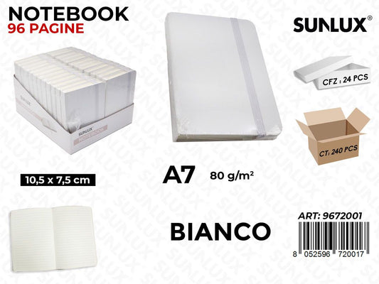 Sunlux Notebook Bia. A7 10.5*7.5CM 80GR