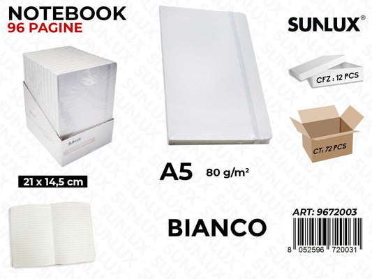 Sunlux Notebook Bia. A5 21*14.5CM 80GR