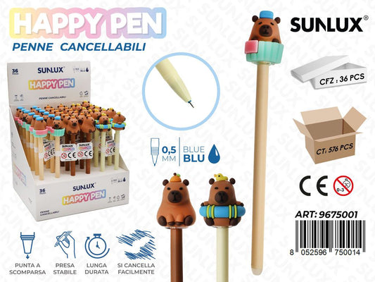 Happy Pen Penne Cancell. Blu 0.5Mm
