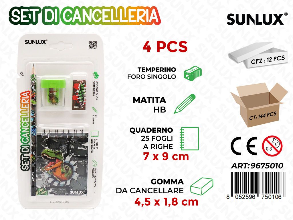 Set Di Cancelleria 4Pcs Ass.