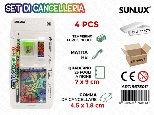 Set Di Cancelleria 4Pcs Ass.