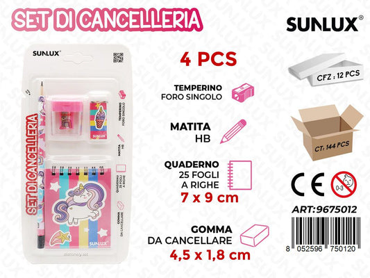 Set Di Cancelleria 4Pcs Ass.