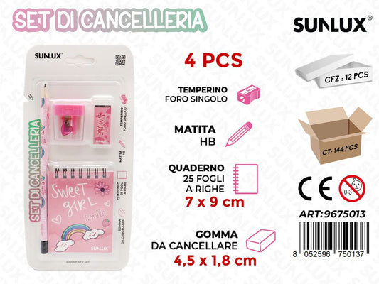 Set Di Cancelleria 4Pcs Ass.