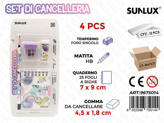 Set Di Cancelleria 4Pcs Ass.