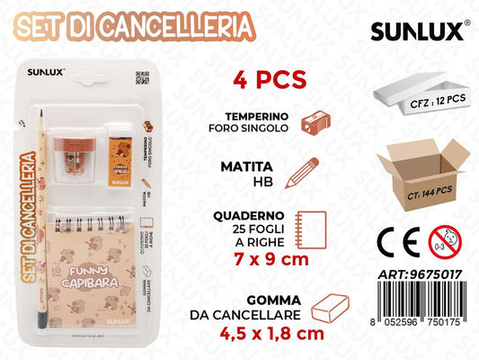 Set Di Cancelleria 4Pcs Ass.