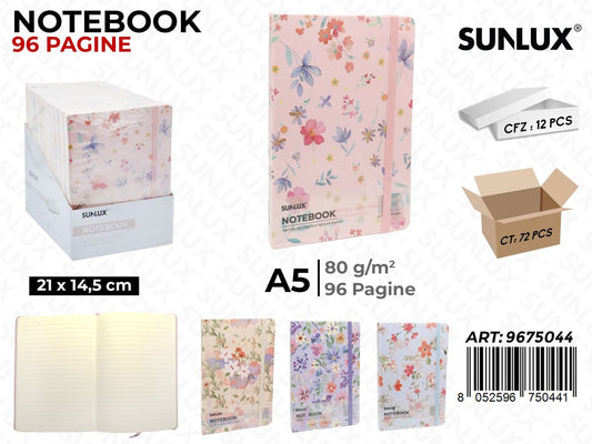 Notebook Ass. A5 21*14.5Cm 96Pag.