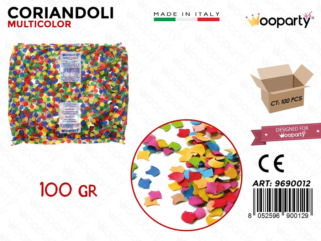 CORIANDOLI MULTICOLOR 100GR