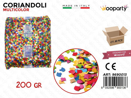CORIANDOLI MULTICOLOR 200GR