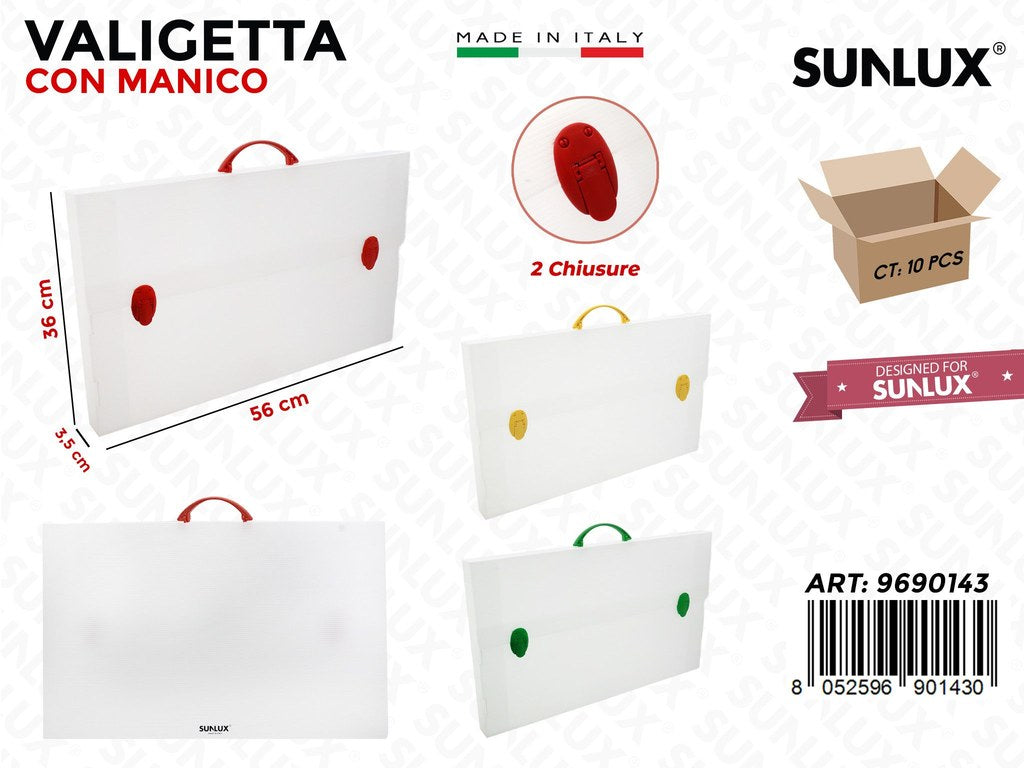 Valigetta Trasp. c/ Manico col Ass. 56*36*3.5CM