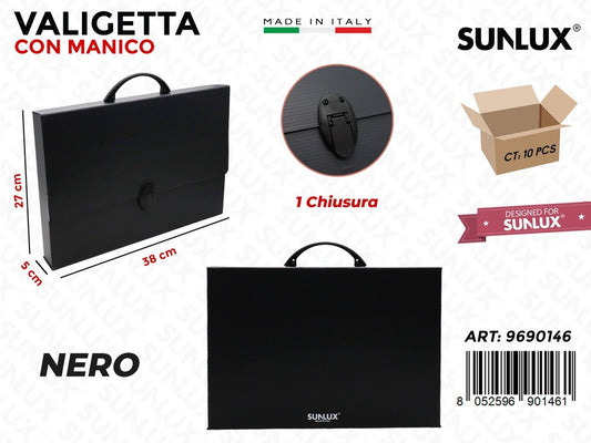 Valigetta c/ Manico Nero 38*27*5CM