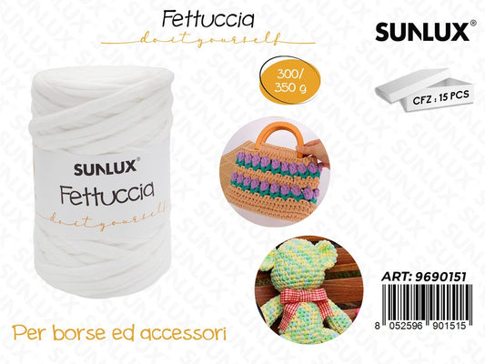 Sunlux Fettuccia Filato Bianco 300-350GR