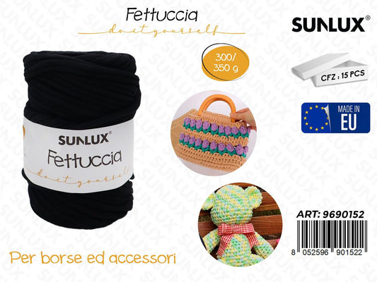 Sunlux Fettuccia Filato Nero 300-350GR