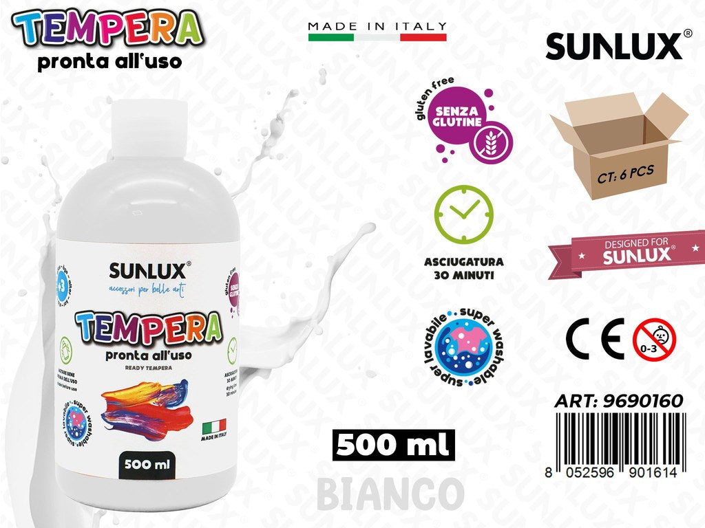 Tempera Pronta Bianco 500ML