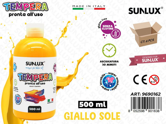 Tempera Pronta Giallo Sole 500ML