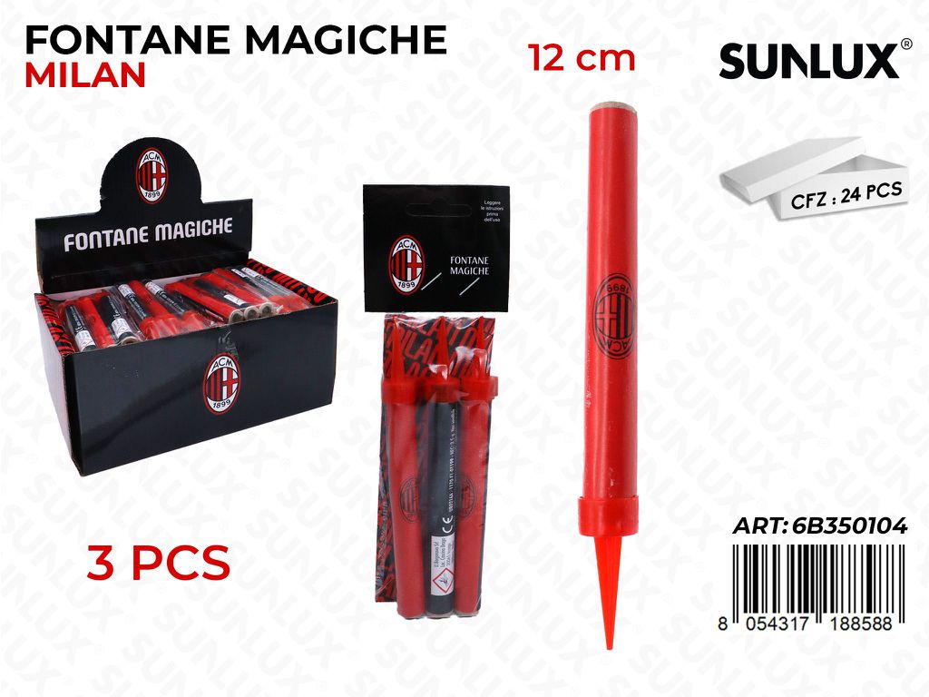 FONTANE MAGICHE MILAN 12CM 3PCS