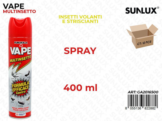Vape Spray Multinsetto 400ML