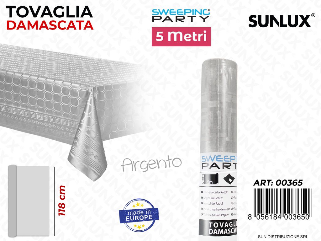 118CM*5MTTOVAGLIA ARG. METAL DAMASC.
