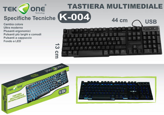 Tastiera Gaming Con Led