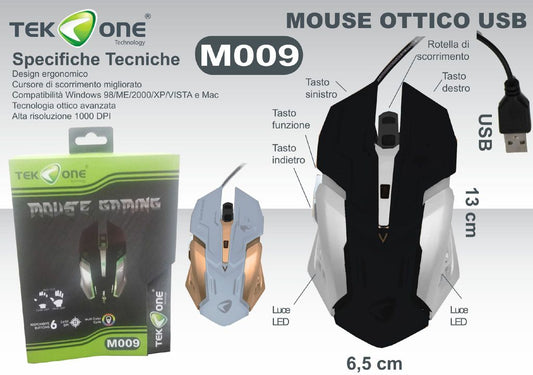 Mouse Ottico Gamers