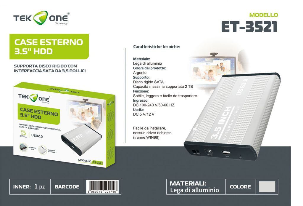 Case Hard Disk 3.5 Hdd