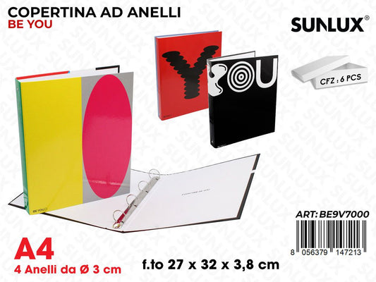 COPERTINA ANELLI BE YOU ASS. F.TO 27*32*3.8CM / PZ DA 6**