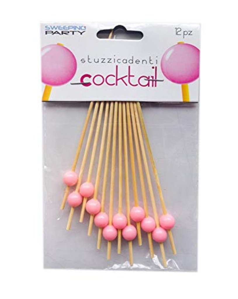 Stuzzicadenti 10 Cm 12Pz Perla Rosa