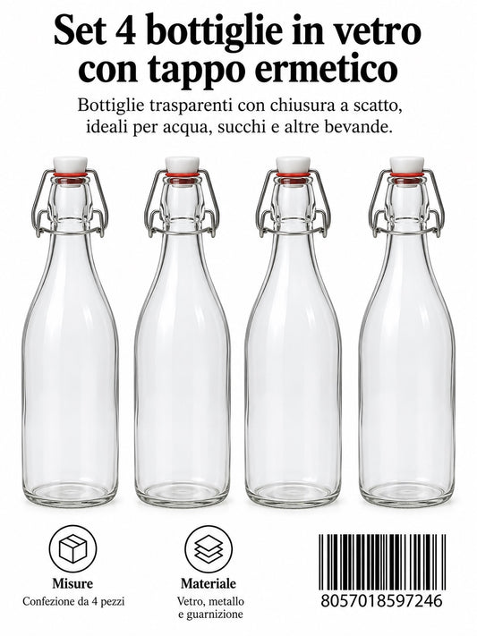 Bottiglia Lory Liscia Cc 500 V/t C/t Ermetico in Blister