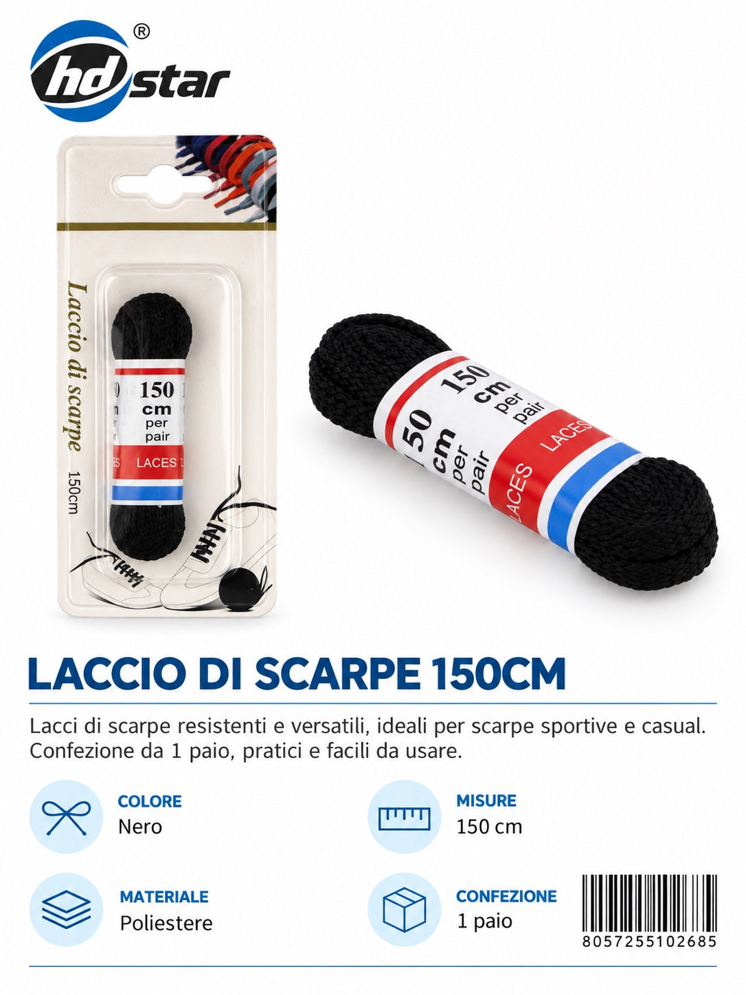 10268 Lacci 150Cm 1/12 Ct 240
