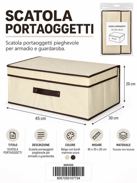 10773 C3 Baule Tnt Stile 45*30*20Cm Ct 24