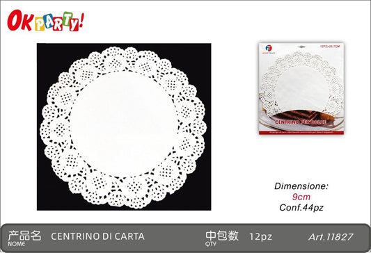 11827 Centrino Dolci Tondo 9Cm*44Pz