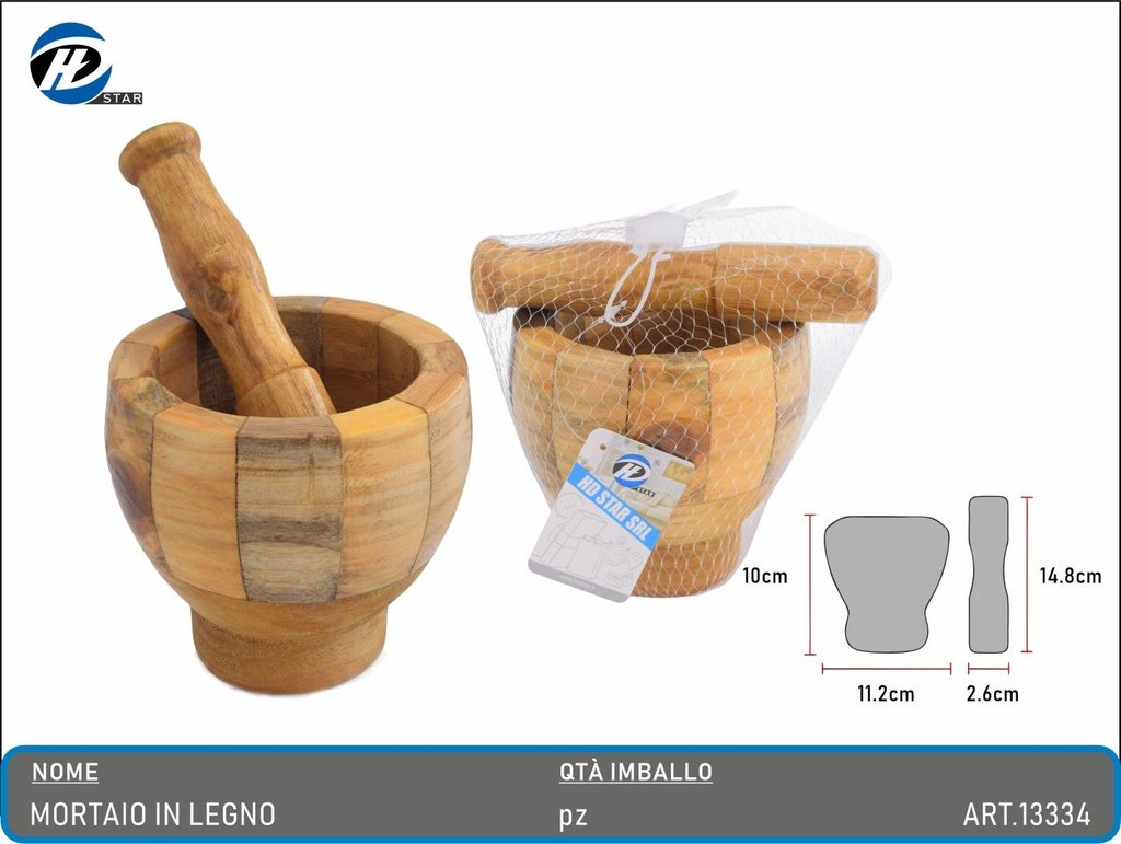Mortaio In Legno Ct 48
