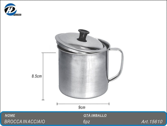 La0 Lattiera Acciaio 09"