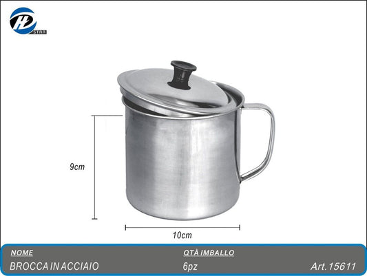 La0 Lattiera Acciaio 10"