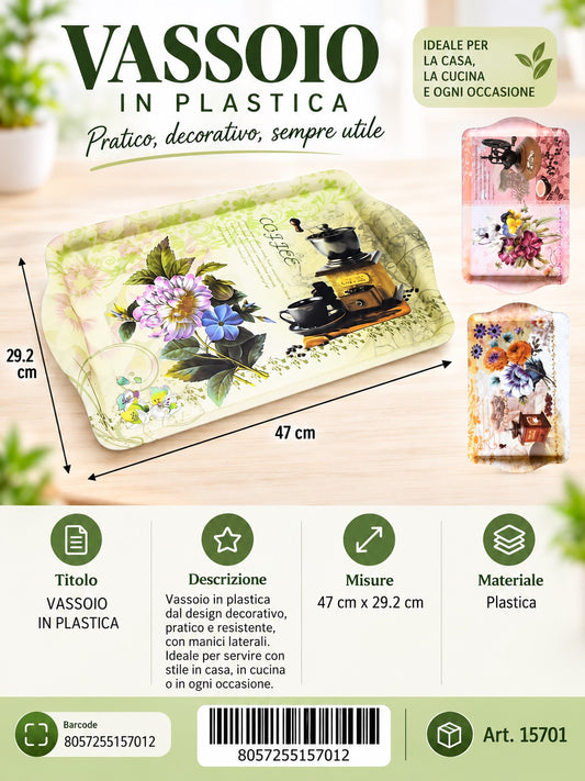 15701 Vassoio Di Plastica L Ct 30